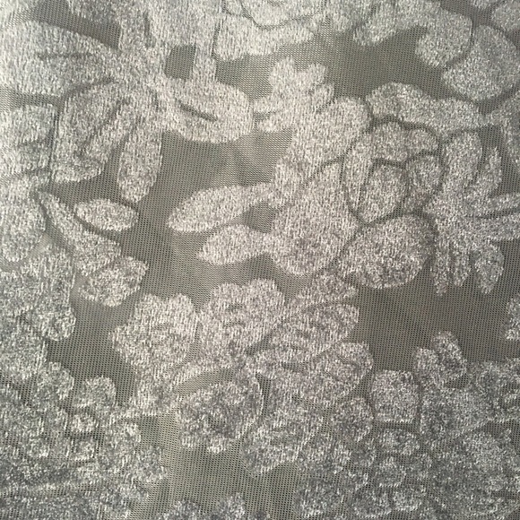 Emanuel Geraldo Gray Floral Velour Kimono Fringe Open Cardigan Draped‎ Tassels - Picture 3 of 8